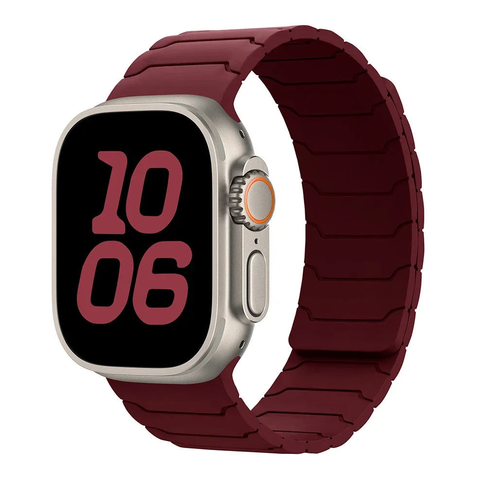 Pulseira Magnética de Silicone para Apple Watch Ultra 2