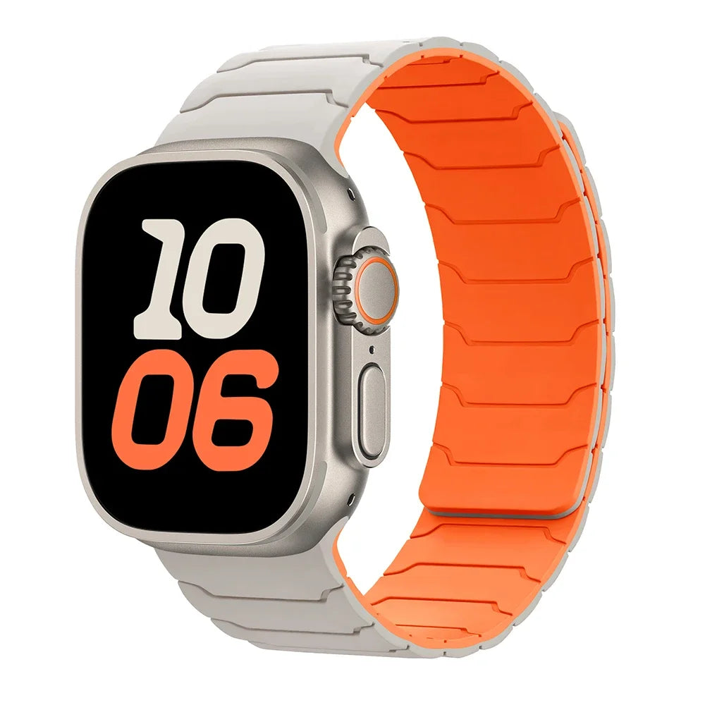 Pulseira Magnética de Silicone para Apple Watch Ultra 2