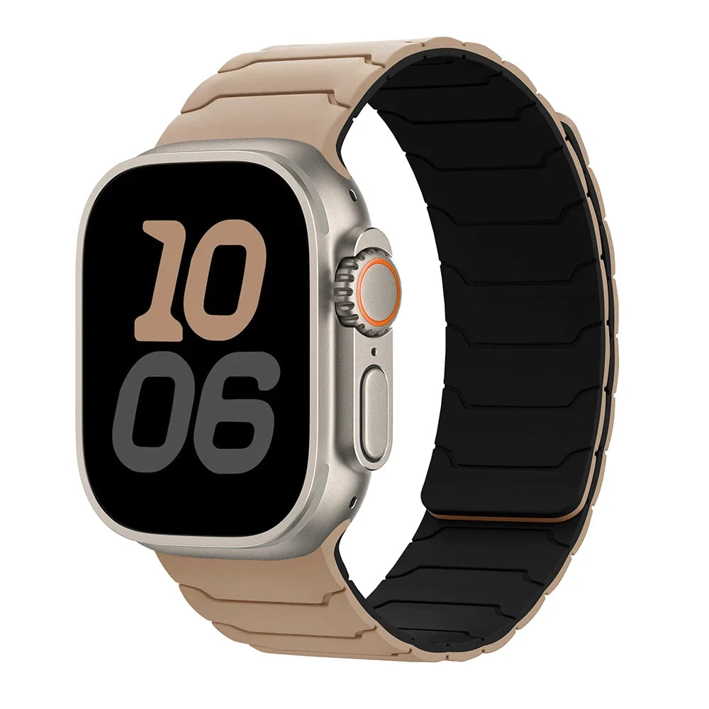 Pulseira Magnética de Silicone para Apple Watch Ultra 2